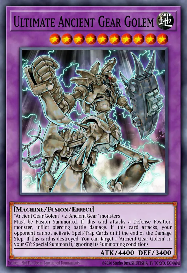 Ultimate Ancient Gear Golem, Light of Destruction LODT-EN043, ultimate-rare
