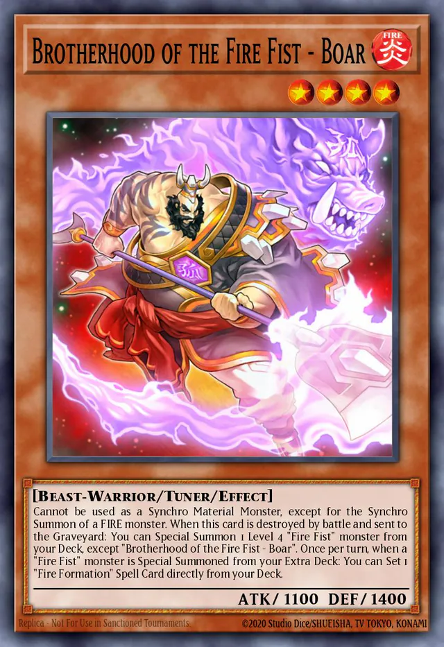 Brotherhood of the Fire Fist - Boar, 2014 Mega-Tin Mega Pack MP14-EN079, rare