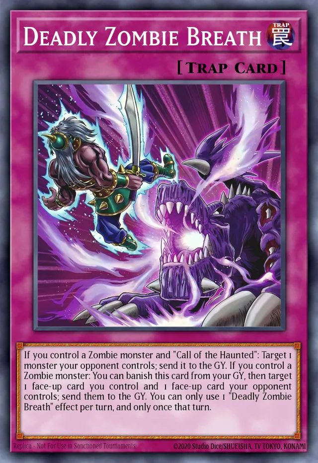Deadly Zombie Breath, Maze of Muertos MZMU-EN010, super-rare