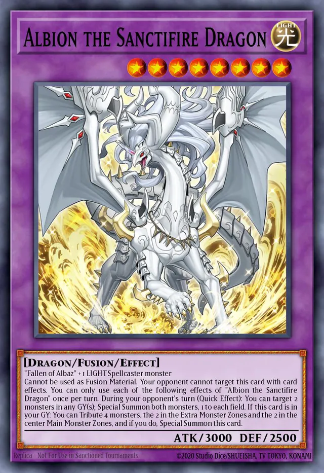 Albion the Sanctifire Dragon, Maze of Muertos MZMU-EN101, ultra-rare