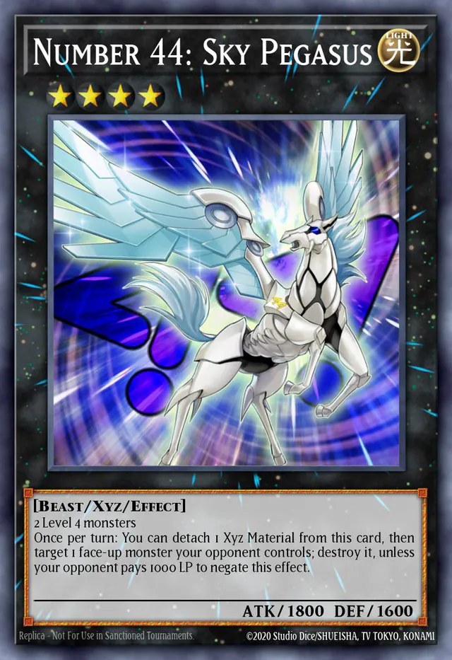 Number 44: Sky Pegasus, Number Hunters NUMH-EN028, secret-rare