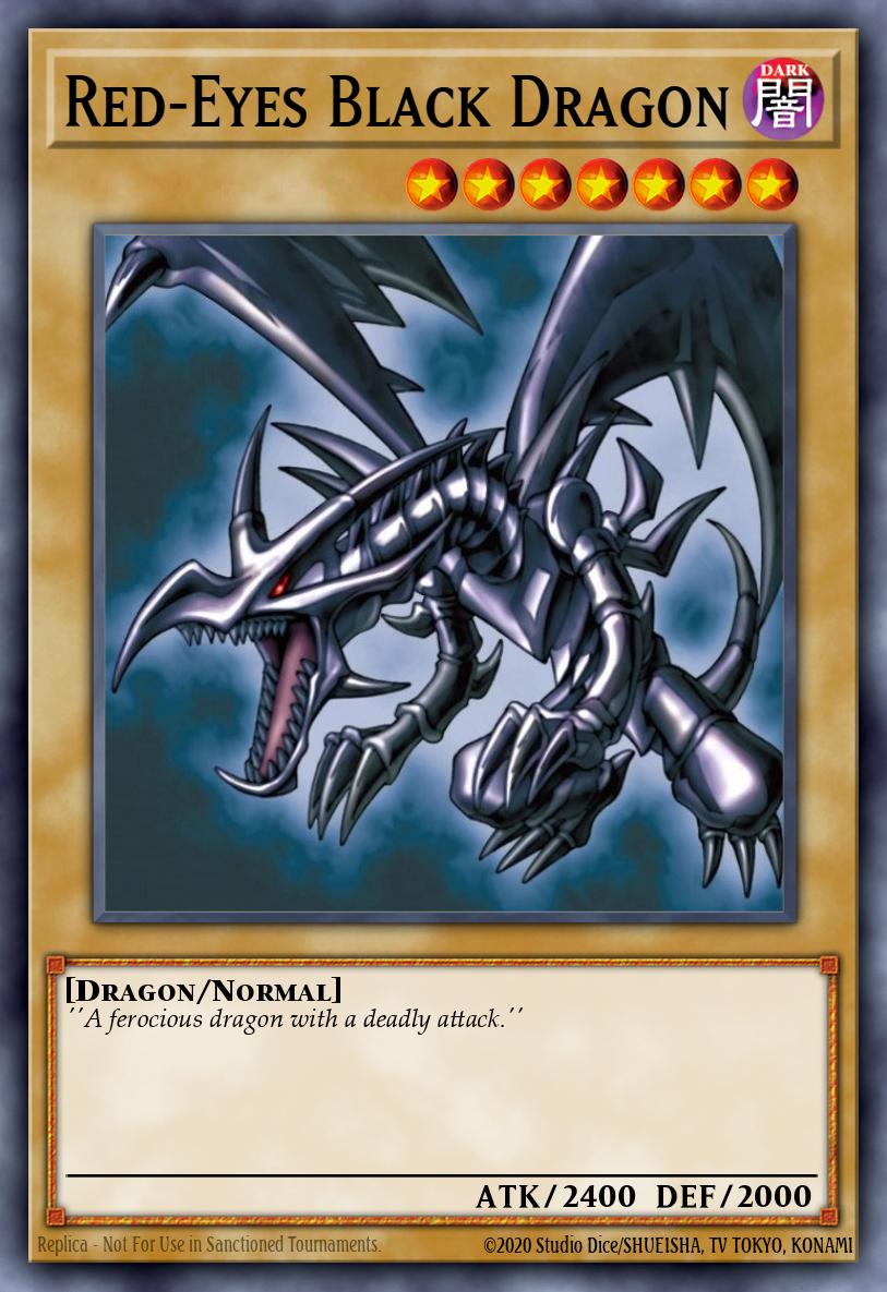 Red-Eyes Black Dragon, Yu-Gi-Oh! Power of Chaos: Joey the Passion promotional cards PCJ-EN001, secret-rare