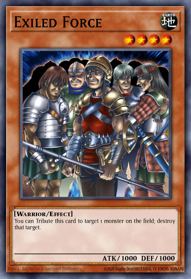 Exiled Force, Speed Duel: Battle City Box SBCB-EN151, common