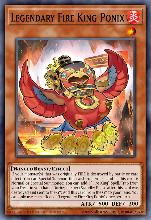Legendary Fire King Ponix, Structure Deck: Fire Kings SR14-EN045, super-rare