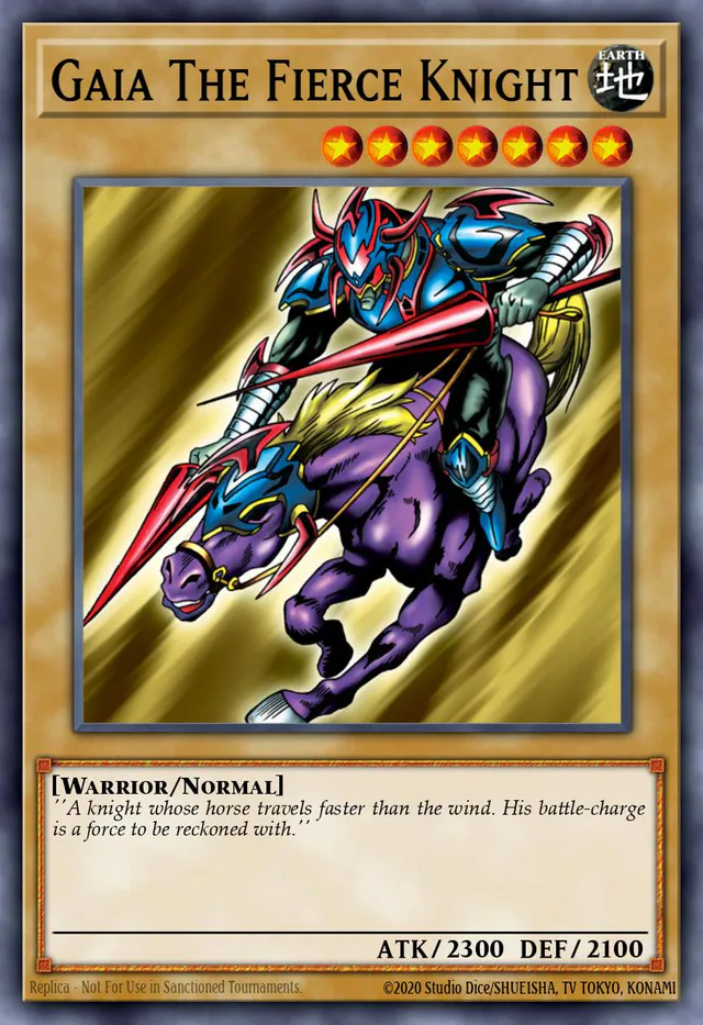 Gaia The Fierce Knight, Starter Deck: Yugi Evolution SYE-007, common