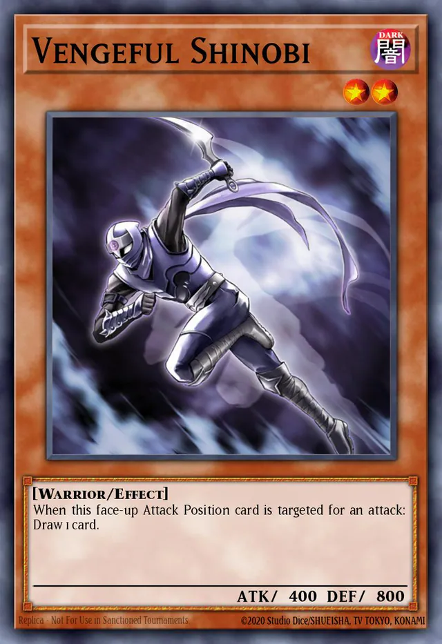 Vengeful Shinobi, Starter Deck: Dawn of the Xyz YS11-EN017, common