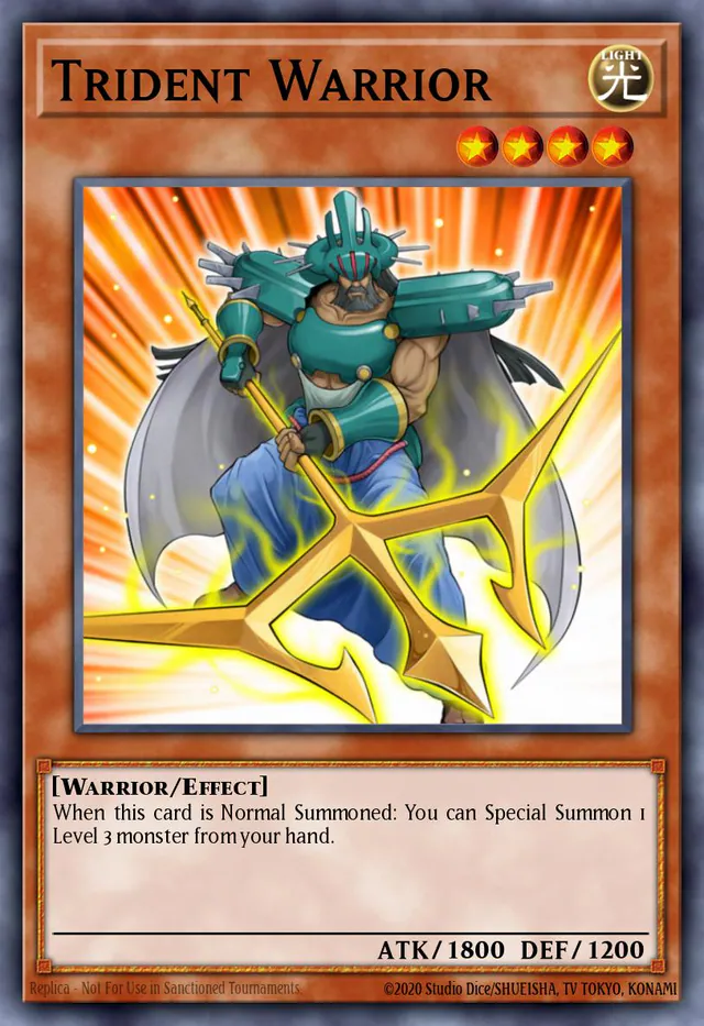 Trident Warrior, Starter Deck: Dawn of the Xyz YS11-EN019, common