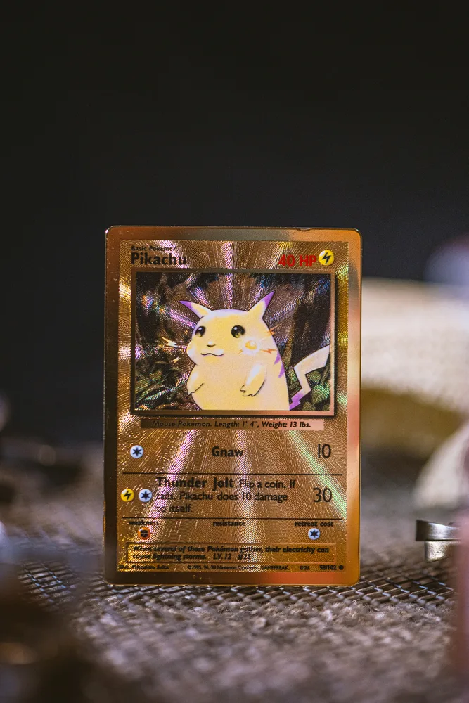 Gold Pikachu Pokémon card in your collection